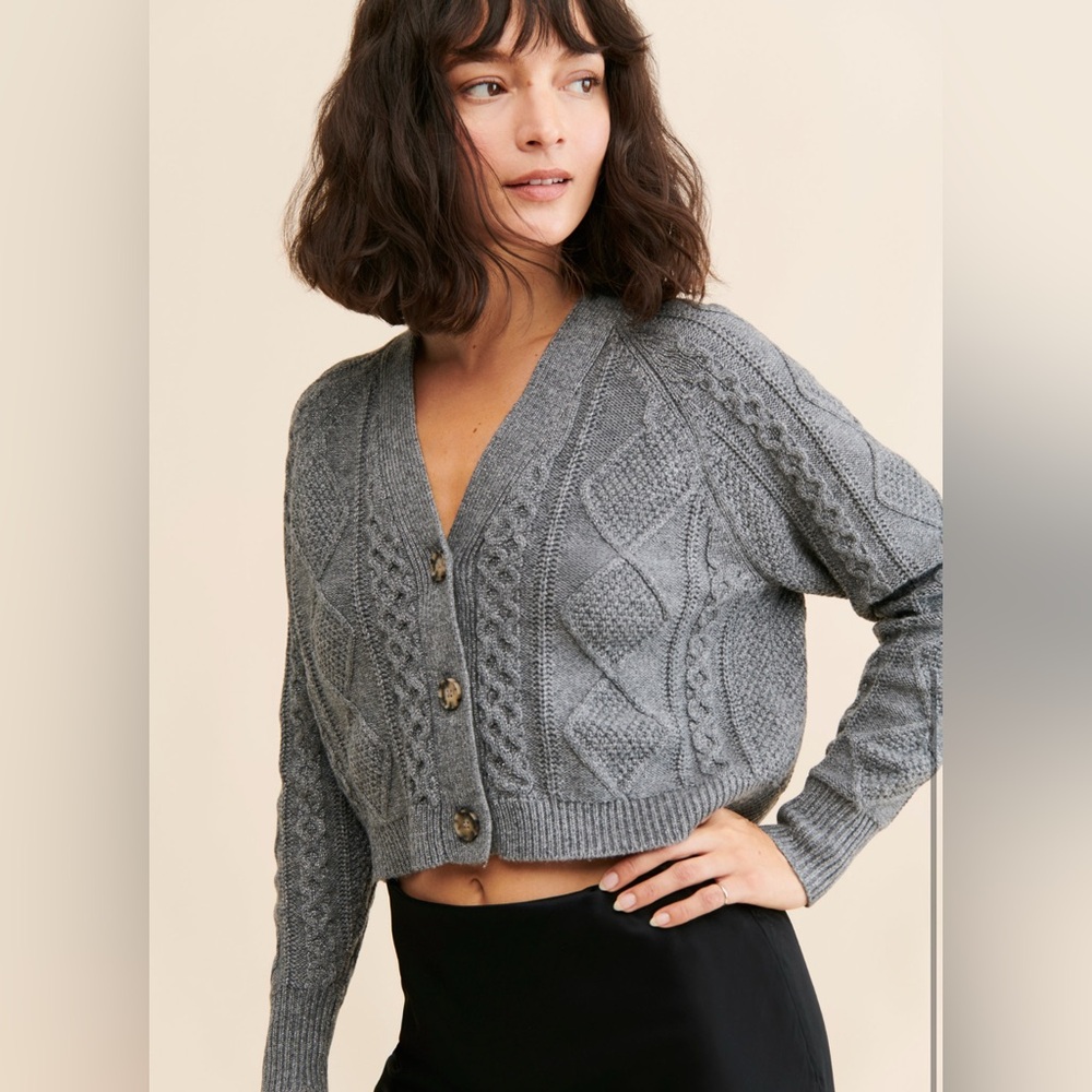 Lurex Sahara Cable Cardigan